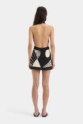 A-Line Black Mini Dress-dresses > mini dress-Laventaire-Laventaire