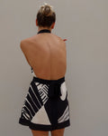 A-Line Black Mini Dress-dresses > mini dress-Laventaire-Laventaire
