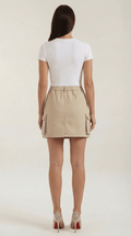 A-Line Cargo Mini Skirt-Mini Skirts-Laventaire-Laventaire