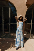 A-Line Floral Maxi Dress-dresses > maxi dress-Laventaire-Laventaire
