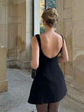 A-Line Mini Dress-dresses > mini dress > A-Line mini dress-Laventaire-Laventaire