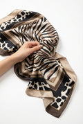 Animal Print Square Scarf-accessories > scarves > square scarves-Laventaire-Animal Print-One size-Laventaire