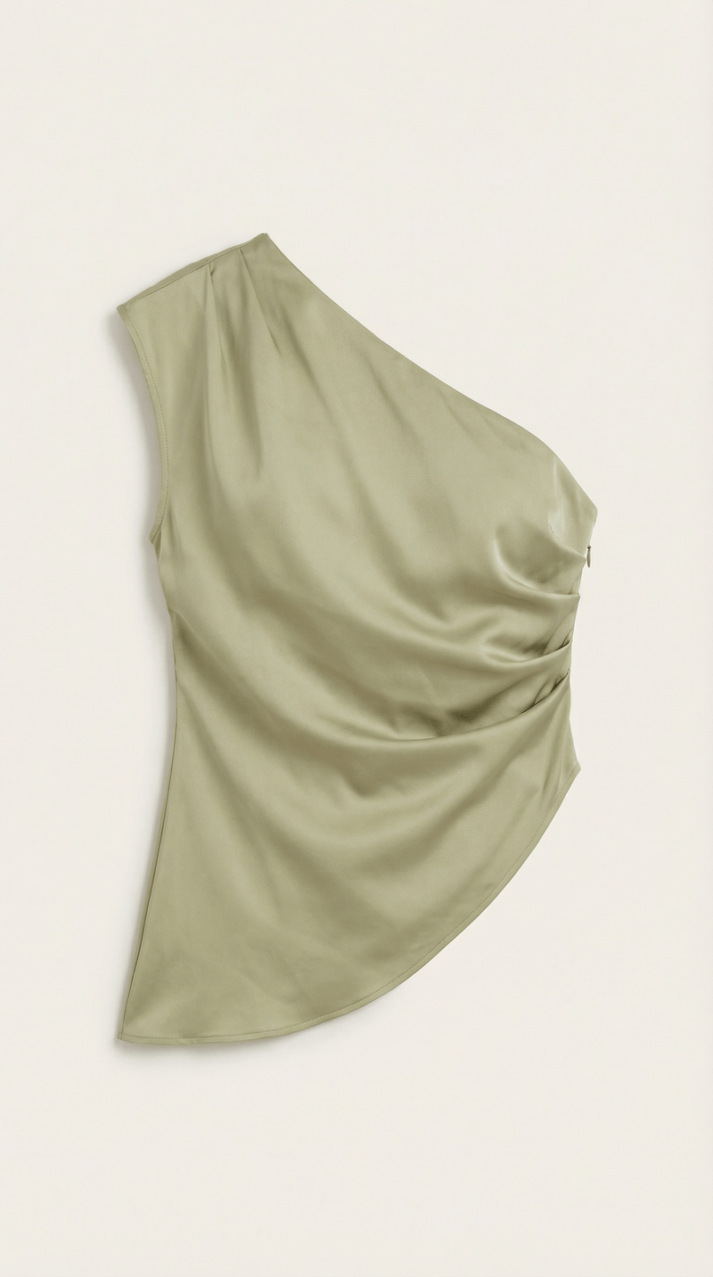 Asymmetric One Shoulder Top-tops > asymmetric top-Laventaire-Laventaire