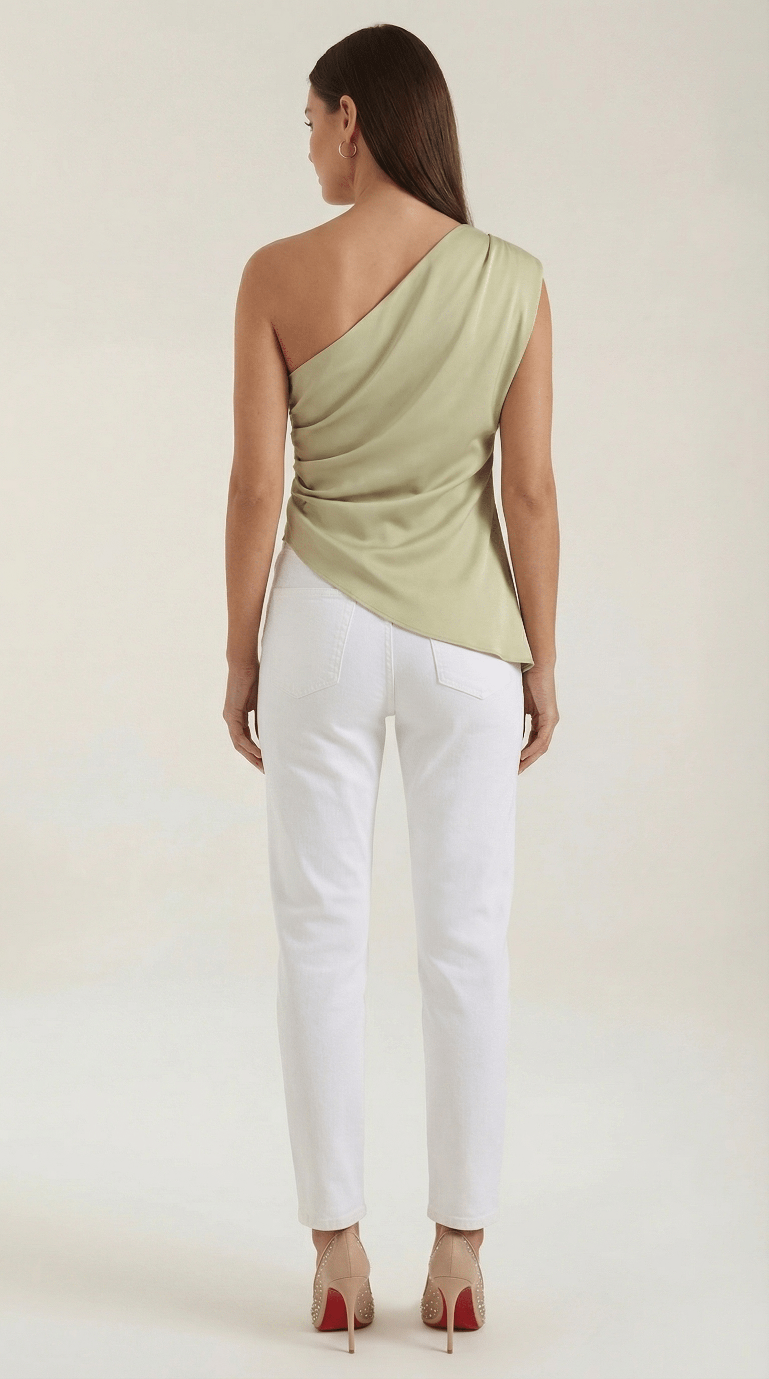 Asymmetric One Shoulder Top-tops > asymmetric top-Laventaire-Laventaire