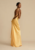 Asymmetrical Floor-Length Maxi Dress-dresses > floor-length dress > asymmetrical dress-Laventaire-Laventaire