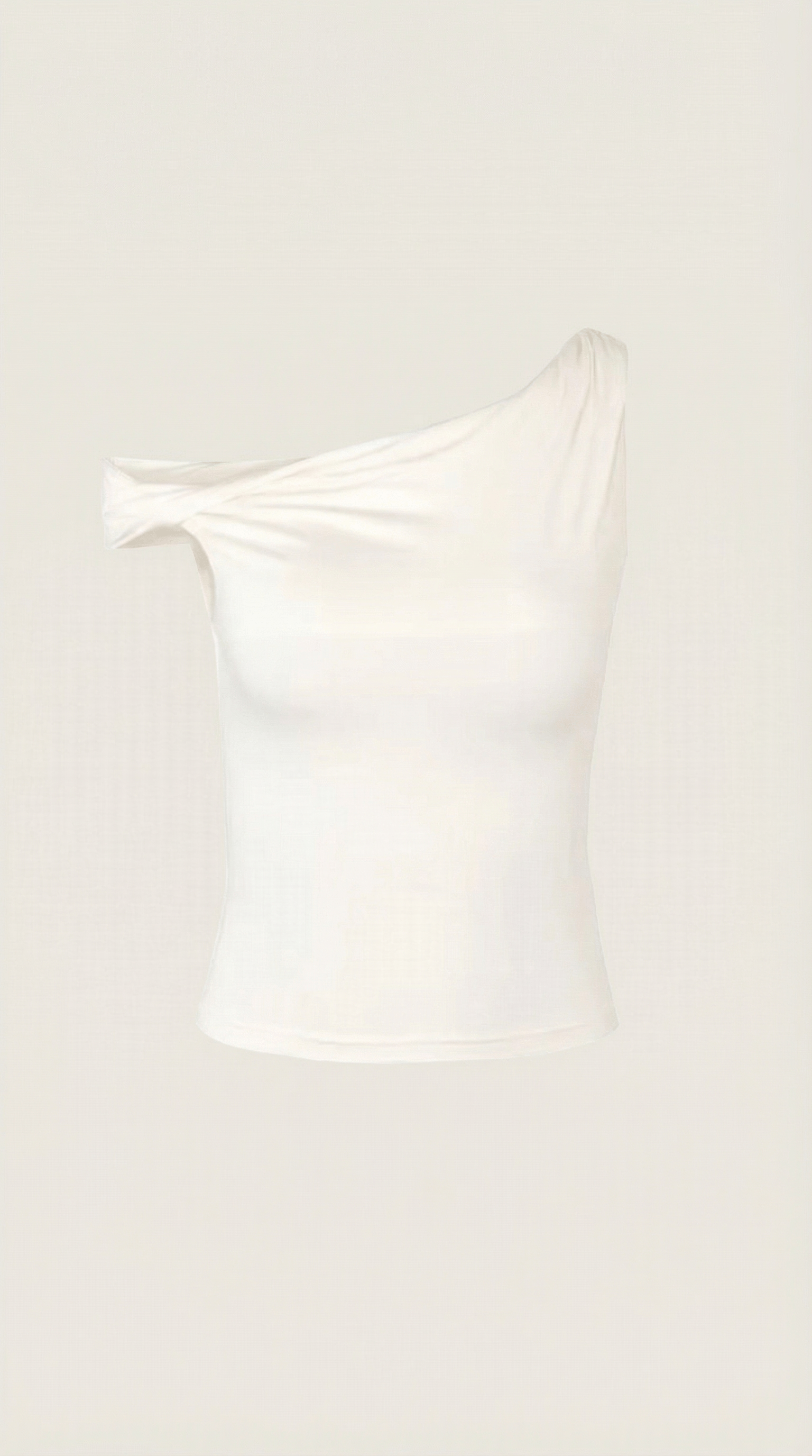 Asymmetrical One Shoulder Top-tops > one shoulder top-Laventaire-Laventaire