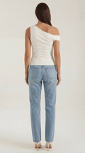 Asymmetrical One Shoulder Top-tops > one shoulder top-Laventaire-Laventaire
