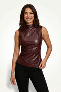 Asymmetrical Sleeveless Top-tops > sleeveless tops-Laventaire-Laventaire