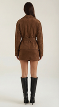 Belted Mini Skirt-Mini Skirts-Laventaire-Laventaire
