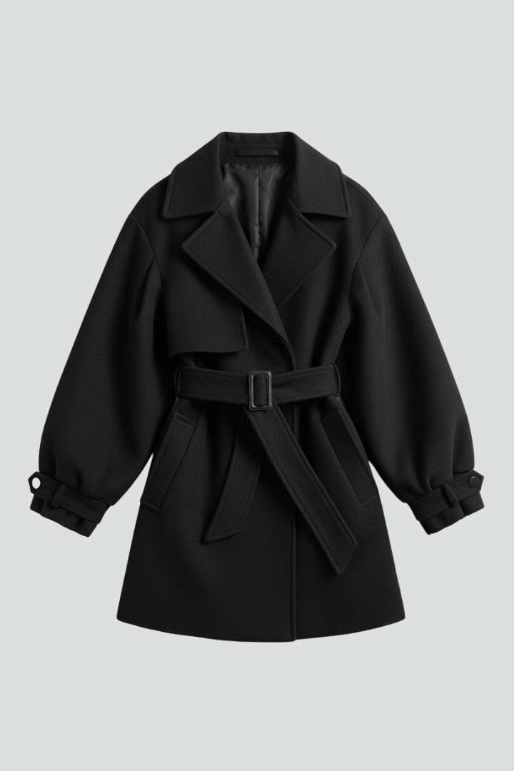 Belted Trench Coat-coats > trench coat-Laventaire-Laventaire
