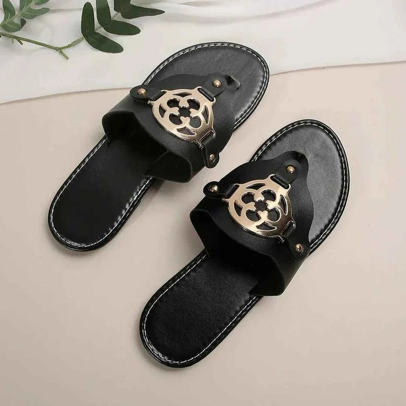 Black Casual Sandal-footwear > sandals > casual sandals-Laventaire-Laventaire
