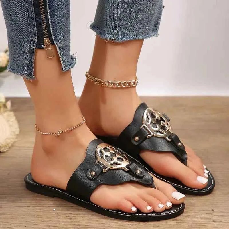 Black Casual Sandal-footwear > sandals > casual sandals-Laventaire-Laventaire