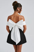 Black Cocktail Mini Dress-dresses > cocktail dress > mini dress-Laventaire-Laventaire