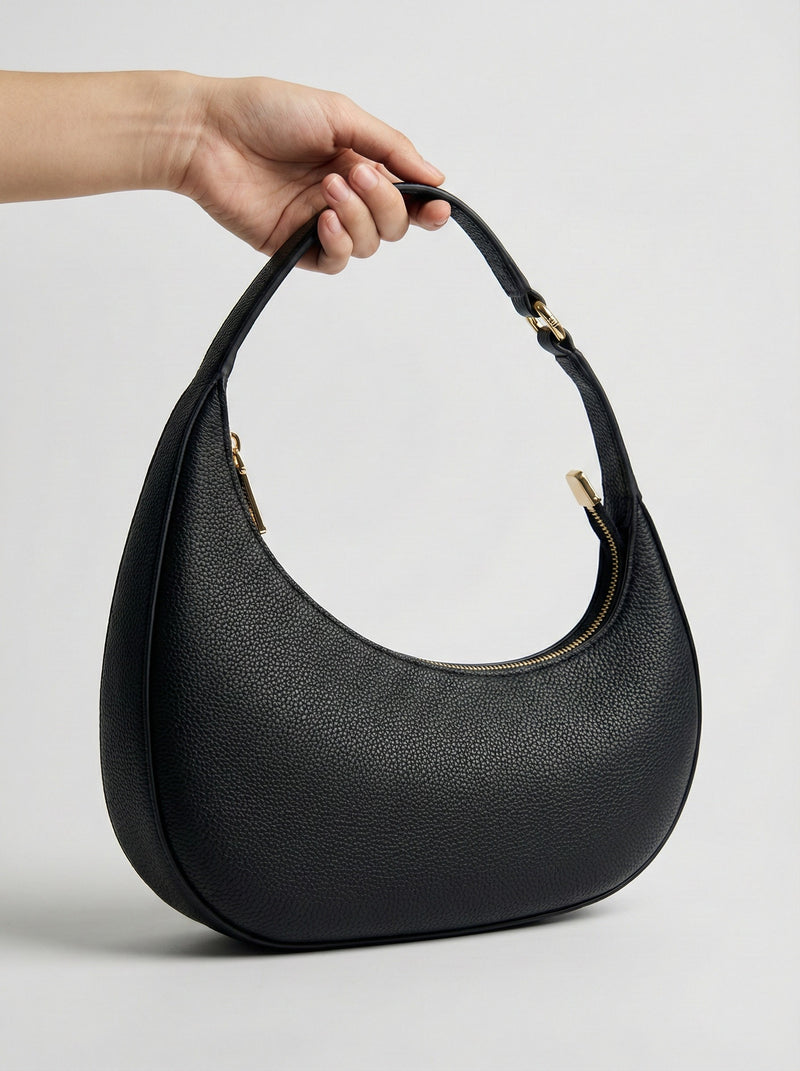 Black Everyday Handbag Purse-handbags > everyday purses-Laventaire-Laventaire