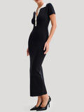 Black Formal Maxi Dress-dresses > maxi dress-Laventaire-Laventaire