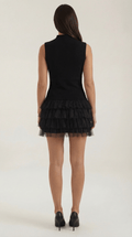 Black Formal Mini Dress-dresses > mini dress > formal dress-Laventaire-Laventaire