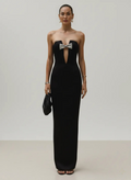 Black Maxi Dress-dresses > maxi dress-Laventaire-Laventaire