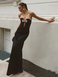 Black Maxi Dress-dresses > maxi dress-Laventaire-Laventaire
