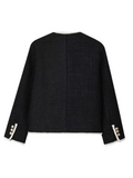 Black Short Casual Jacket-jackets > casual jackets-Laventaire-Laventaire
