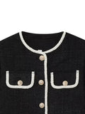 Black Short Casual Jacket-jackets > casual jackets-Laventaire-Laventaire