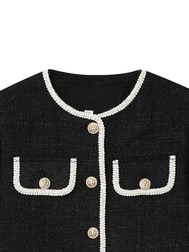 Black Short Casual Jacket-jackets > casual jackets-Laventaire-Laventaire