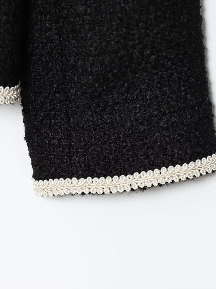 Black Short Casual Jacket-jackets > casual jackets-Laventaire-Laventaire