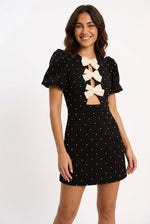 Black Slim Fit Mini Dress