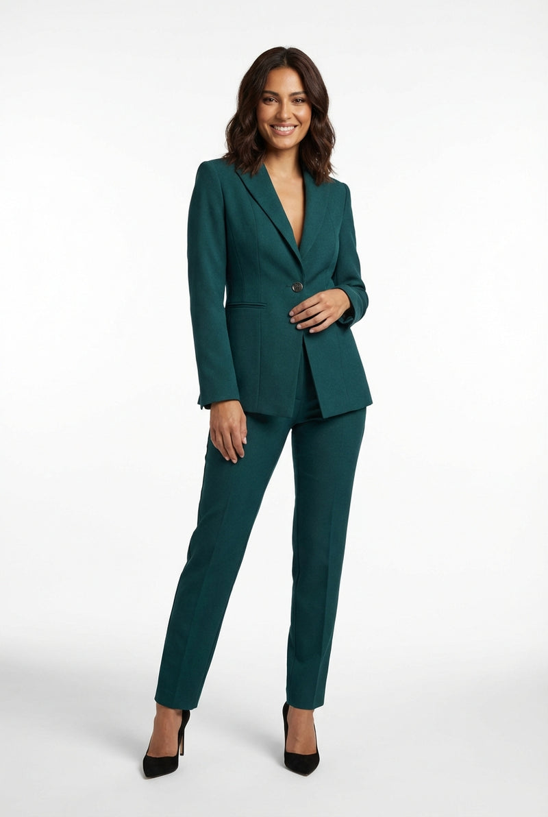 Blazer And Trouser Set-suits > blazer and trouser set-Laventaire-Dark Green-XS-Laventaire