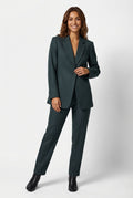 Blazer Suit Set Trousers-suits > suit sets > women suit set trousers-Laventaire-Dark Green-S-Laventaire
