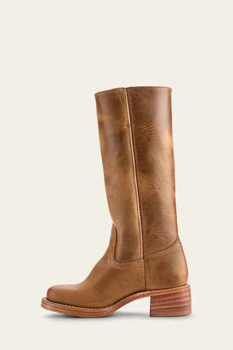 Block Heel Western Boots-footwear > boots > western boots-Laventaire-Laventaire