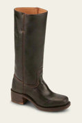 Block Heel Western Boots-footwear > boots > western boots-Laventaire-Dark Brown-36-Laventaire