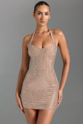 Bodycon Fit Mini Dress-dresses > mini dress > bodycon dress-Laventaire-Laventaire