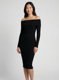 Bodycon Ribbed Knit Midi Dress-dresses > midi dress > bodycon dress-Laventaire-Laventaire