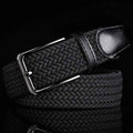 Braided Casual Belt-accessories > belts-Laventaire-Black-S-Laventaire