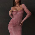 Bridal Bodycon Midi Dress-dresses > midi dress > bodycon midi dress-Laventaire-Laventaire