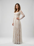 Bridal Lace Maxi Dress-dresses > maxi dress-Laventaire-Laventaire