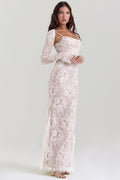 Bridal Lace Maxi Dress-dresses > maxi dress-Laventaire-Laventaire