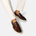 Buckle Slip On Loafers-footwear > loafers-Laventaire-Laventaire