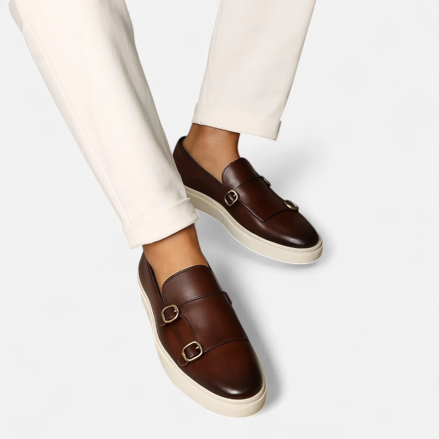 Buckle Slip On Loafers-footwear > loafers-Laventaire-Laventaire