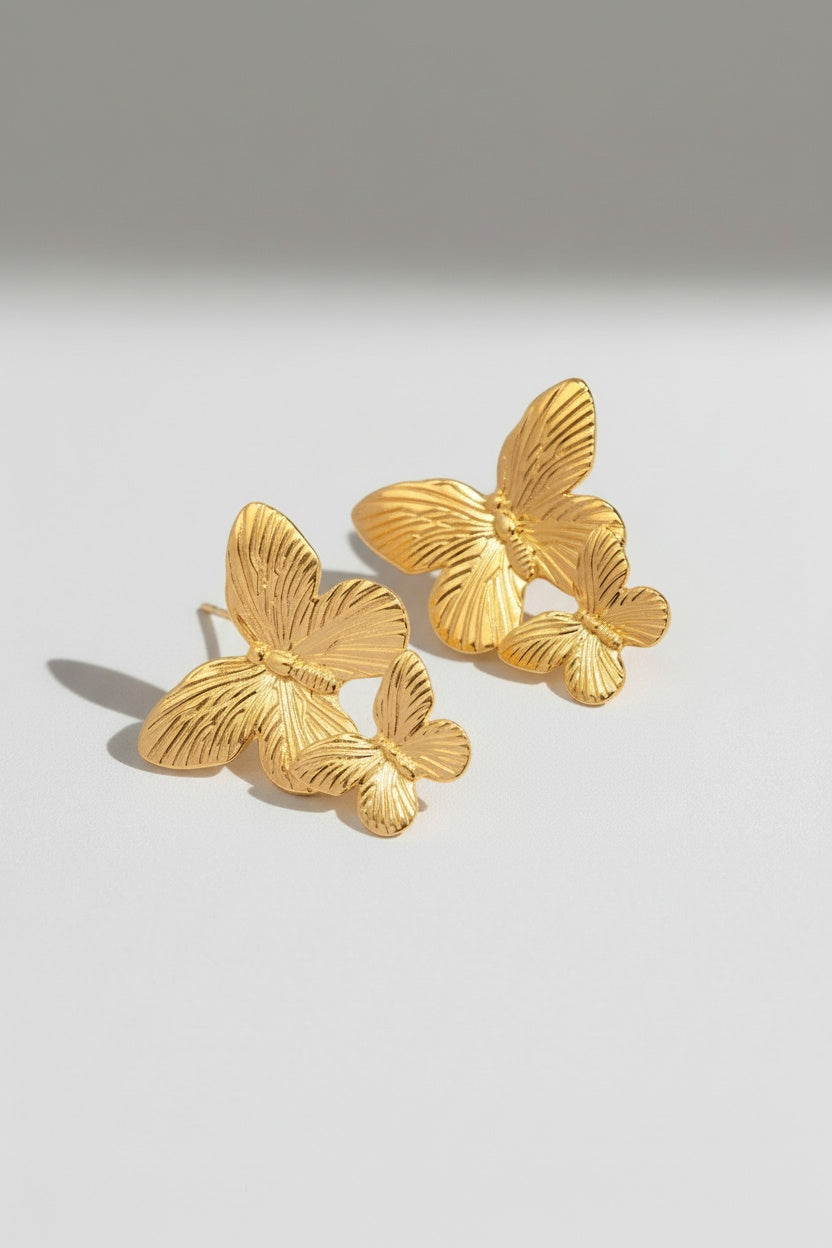 Butterfly Drop Earrings Set-jewelry > earrings > drop earrings-Laventaire-Laventaire