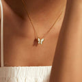 Butterfly Pendant Necklace-jewelry > necklaces > pendant necklaces-Laventaire-Laventaire
