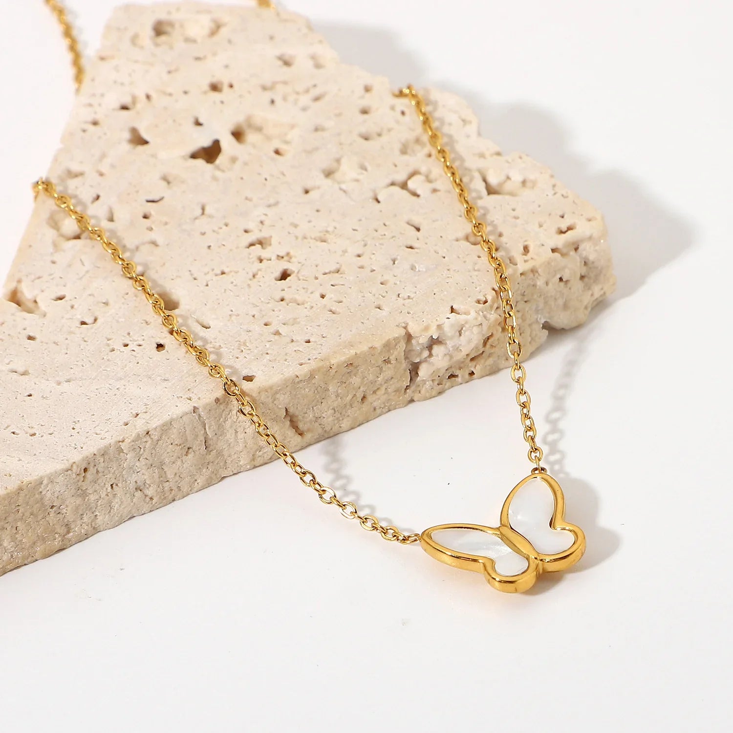 Butterfly Pendant Necklace-jewelry > necklaces > pendant necklaces-Laventaire-Laventaire