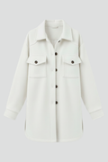 Button Front Long Sleeve Jacket-jackets > long sleeve jacket-Laventaire-Laventaire