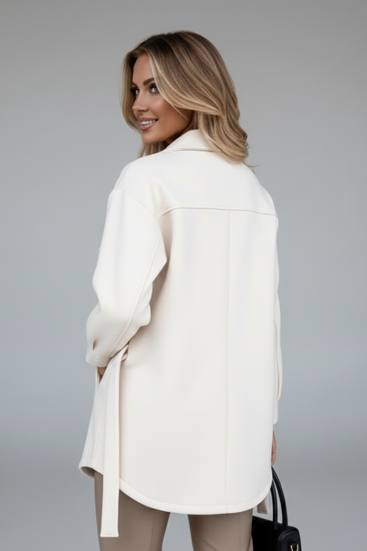 Button Front Long Sleeve Jacket-jackets > long sleeve jacket-Laventaire-Laventaire