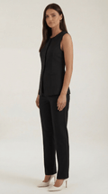 Button Front Vest Top-tops > vest tops-Laventaire-Laventaire