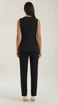 Button Front Vest Top-tops > vest tops-Laventaire-Laventaire