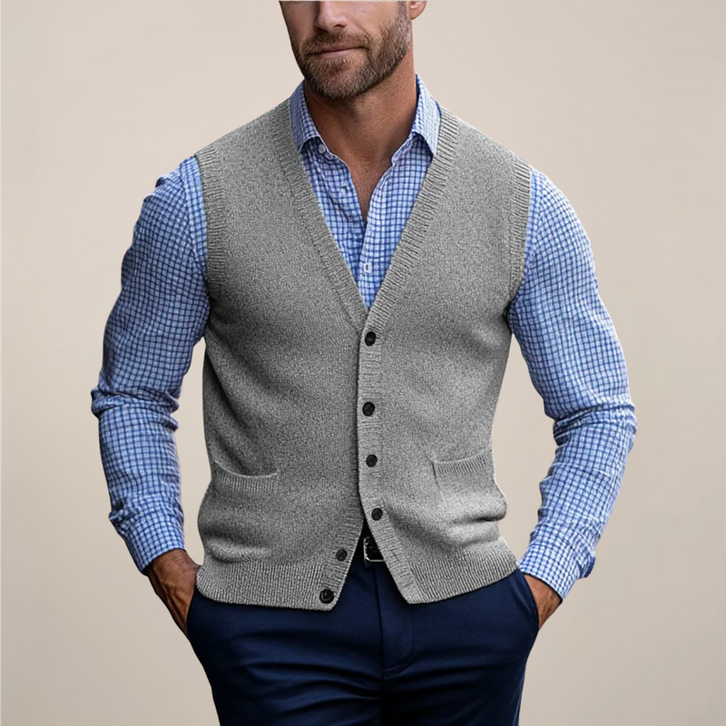 Buttoned Gilet Vest-jackets > gilets-Laventaire-Laventaire