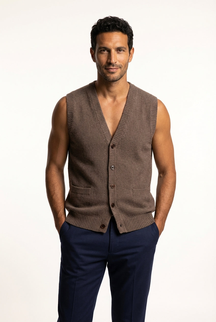 Buttoned Gilet Vest-jackets > gilets-Laventaire-Laventaire