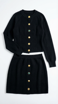 Cardigan Skirt Outfit Set-sets > cardigan skirt set-Laventaire-Laventaire