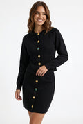 Cardigan Skirt Outfit Set-sets > cardigan skirt set-Laventaire-Black-S-Laventaire